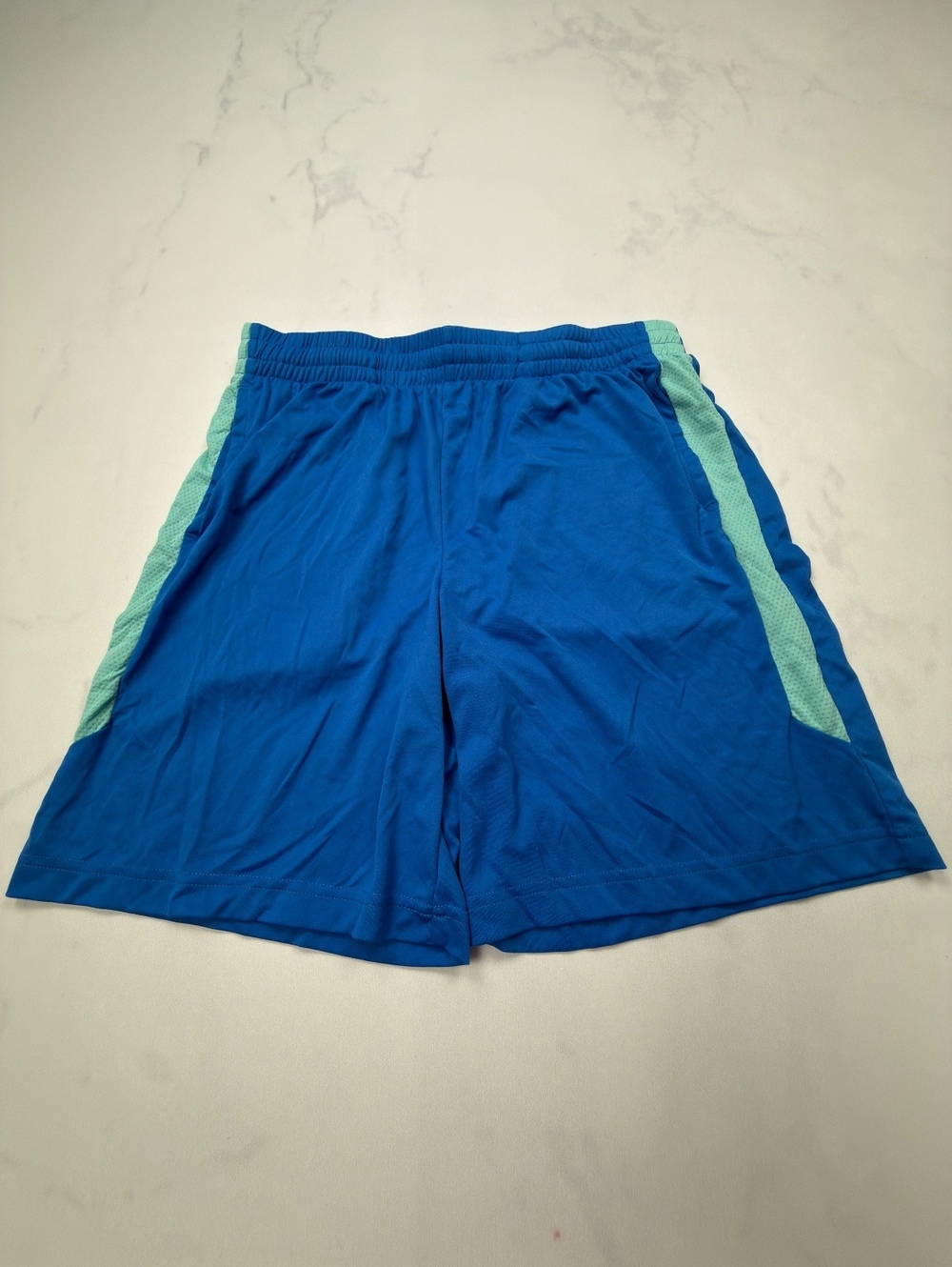Tek Gear Athletic Shorts Blue 2000s Sporty - Boys XL Husky